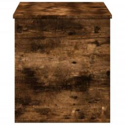 Berkfield Home Storage Box Smoked Oak 100x42x46 cm Engineered Wood in Brown - Size: 100 x 42 x 46 cm - thumbnail 5
