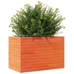 Berkfield Home Garden Planter Wax Brown 70x40x45.5 cm Solid Wood Pine - thumbnail 4