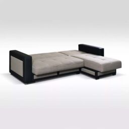 Sliding Wardrobes 4U Terrian Fabric Corner Sofa Bed Modern Living Spaces with Otoman Storage Left Corner Grey - thumbnail 3