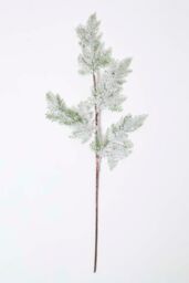 Homescapes Artificial Snowy Christmas Pine Stem, 27 cm in White - thumbnail 4