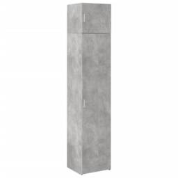 Berkfield Home Slim Storage Cabinet Concrete Grey 45x42.5x225 cm Engineered Wood - thumbnail 2