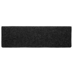 Berkfield Home Stair Mats 10 pcs Black 65x21x4 cm Needle Punch - Size: Medium - thumbnail 5