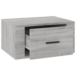 Berkfield Home Wall-mounted Bedside Cabinets 2 pcs Grey Sonoma 50x36x25 cm - Size: 50 x 36 x 25 cm - thumbnail 6