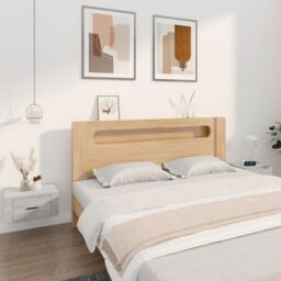 Berkfield Home Wall-mounted Bedside Cabinets 2 pcs Grey Sonoma 50x36x25 cm - Size: 50 x 36 x 25 cm - thumbnail 1