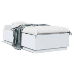 Berkfield Home Bed Frame without Mattress White 100x200 cm - thumbnail 1
