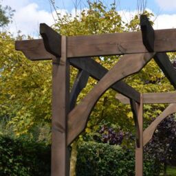 Rutland County Garden Furniture Ltd Premium Pergola - Wood - L420 x W420 x H270 cm - Light Green in Brown - thumbnail 8
