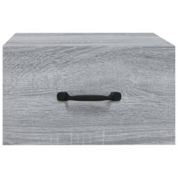 Berkfield Home Wall-mounted Bedside Cabinet Grey Sonoma 35x35x20 cm - Size: 35 x 35 x 20 cm - thumbnail 5