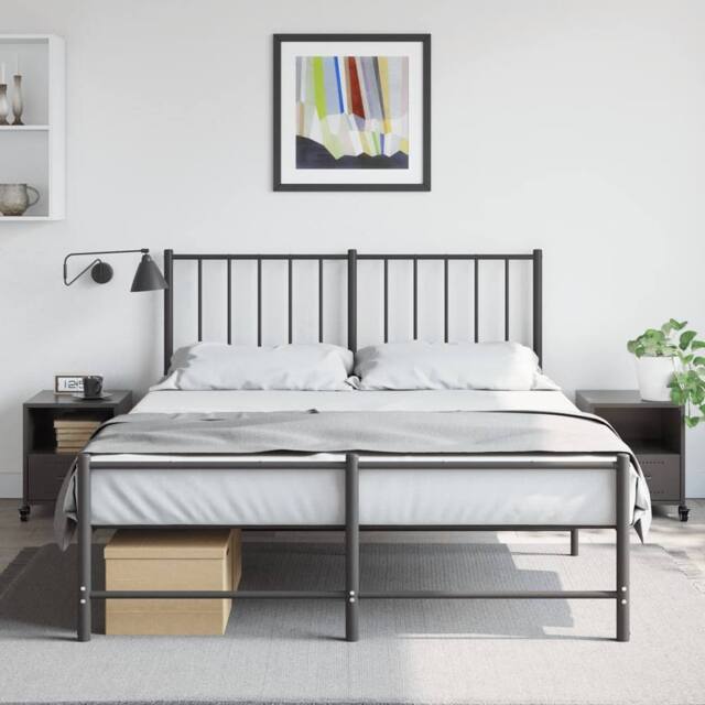 Berkfield Home Stylish Bedside Cabinets 2 pcs Black 36x39x43.5 cm Steel - image 1