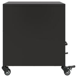 Berkfield Home Stylish Bedside Cabinets 2 pcs Black 36x39x43.5 cm Steel - thumbnail 7