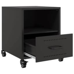 Berkfield Home Stylish Bedside Cabinets 2 pcs Black 36x39x43.5 cm Steel - thumbnail 9