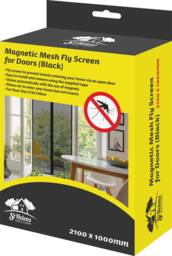 St Helens Home & Garden Magnetic Mesh Fly Screen for Doors in Black - thumbnail 2