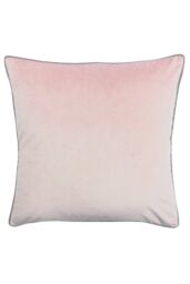 Furn Meridian Velvet Piped Cushion in Light Pink - Size: 55 cm x 55 cm