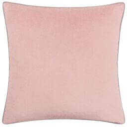 Furn Meridian Velvet Piped Cushion in Light Pink - Size: 55 cm x 55 cm - thumbnail 2