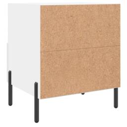 Berkfield Home Modern Bedside Cabinets 2 pcs White 40x35x47.5 cm Engineered Wood - thumbnail 9
