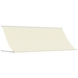 Berkfield Home Retractable Awning Cream 400x150 cm Fabric & Steel - thumbnail 2