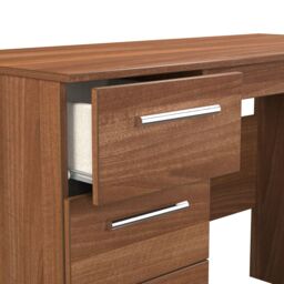 Ready Assembled 2 U Trent 3 Drawer Desk (Ready Assembled) in Walnut - thumbnail 5
