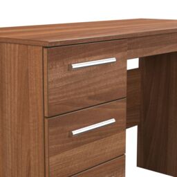 Ready Assembled 2 U Trent 3 Drawer Desk (Ready Assembled) in Walnut - thumbnail 4