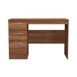 Ready Assembled 2 U Trent 3 Drawer Desk (Ready Assembled) in Walnut - thumbnail 1