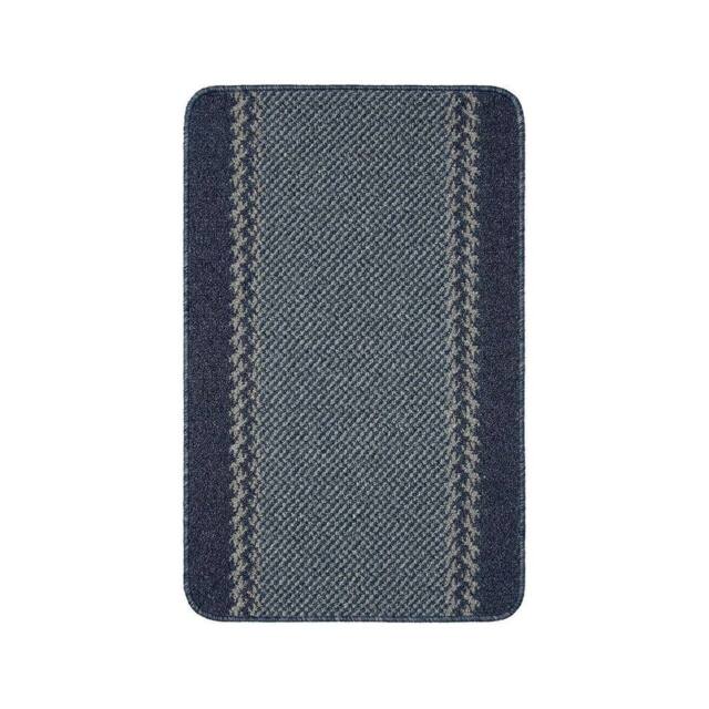 The Rug Shop UK Blue Machine Washable AntiSlip Polypropylene Floor Mat - Size: 67 cm x 180 cm - image 1
