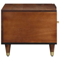 Berkfield Home Coffee Table 80x50x40 cm Solid Wood Mango in Brown - Size: 80 x 50 x 40 cm - thumbnail 4