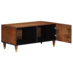 Berkfield Home Coffee Table 80x50x40 cm Solid Wood Mango in Brown - Size: 80 x 50 x 40 cm - thumbnail 2