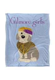 Warner Brothers Gilmore Girls Dog Logo Silky Touch Super Soft Throw Blanket 152x127cm in White - Size: 152x127 cm - thumbnail 1