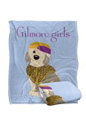 Warner Brothers Gilmore Girls Dog Logo Silky Touch Super Soft Throw Blanket 152x127cm in White - Size: 152x127 cm - thumbnail 2