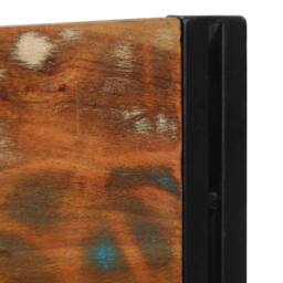 Berkfield Home Headboard 100 cm Solid Wood Reclaimed & Iron in Brown - thumbnail 6