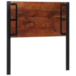 Berkfield Home Headboard 100 cm Solid Wood Reclaimed & Iron in Brown - thumbnail 5