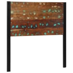 Berkfield Home Headboard 100 cm Solid Wood Reclaimed & Iron in Brown - thumbnail 2
