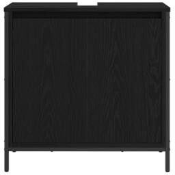 Berkfield Home Bathroom Basin Cabinet Black 60x34.5x60 cm - thumbnail 6