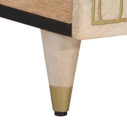 Berkfield Home Coffee Table 100x54x40 cm Solid Wood Mango in Light Brown - Size: 100 x 54 x 40 cm - thumbnail 8
