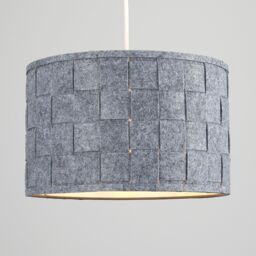 ValueLights Monza Pair of Grey Ceiling Pendant Shades - thumbnail 4
