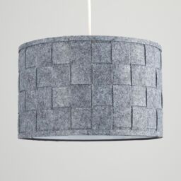 ValueLights Monza Pair of Grey Ceiling Pendant Shades - thumbnail 3