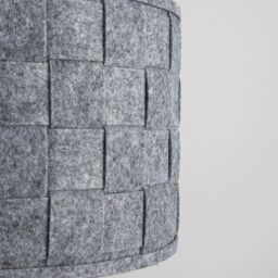 ValueLights Monza Pair of Grey Ceiling Pendant Shades - thumbnail 5