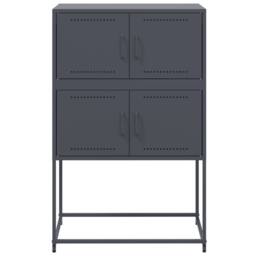 Berkfield Home Sideboard Anthracite 68.5x38.5x107 cm Steel in Dark Grey - thumbnail 6