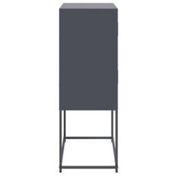 Berkfield Home Sideboard Anthracite 68.5x38.5x107 cm Steel in Dark Grey - thumbnail 7