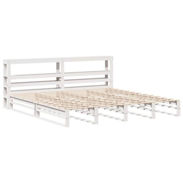 Berkfield Home Decorative Bed Frame without Mattress White 180x200 cm Super King - image 1