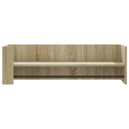 Berkfield Home Wall Shelf Sonoma Oak 100x35x30.5 cm Engineered Wood in Light Brown - thumbnail 4