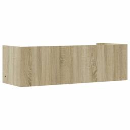 Berkfield Home Wall Shelf Sonoma Oak 100x35x30.5 cm Engineered Wood in Light Brown - thumbnail 6
