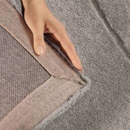 THE RUGS Vikosa Arcura Wool Rug Abstract Living Room in Light Grey - Size: 150 cm diameter - thumbnail 2
