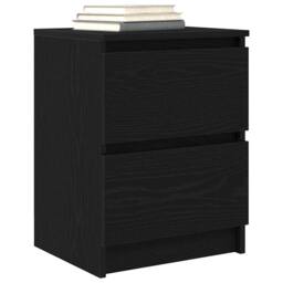 Berkfield Home TV Cabinet Black 40x35x54 cm Engineered Wood - Size: 40 x 35 x 54 cm - thumbnail 4