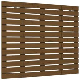 Berkfield Home Wall Headboard Honey Brown 126x3x91.5 cm Solid Wood Pine - thumbnail 1