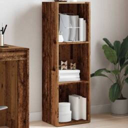 Berkfield Home Book Cabinet Old Wood 36x30x114 cm Engineered Wood in Brown - Size: 36 x 30 x 114 cm - thumbnail 4