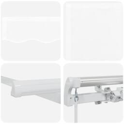 Berkfield Home Manual Retractable Awning White 300x250 cm - thumbnail 8