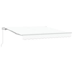Berkfield Home Manual Retractable Awning White 300x250 cm - thumbnail 2