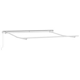 Berkfield Home Manual Retractable Awning White 300x250 cm - thumbnail 4