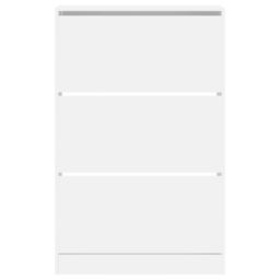 Berkfield Home Shoe Cabinet White 80x21x125.5 cm Engineered Wood - thumbnail 5
