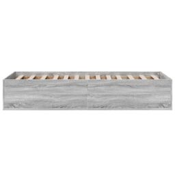 Berkfield Home Bed Frame without Mattress Grey Sonoma 100x200 cm - thumbnail 5