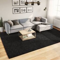 Berkfield Home Rug OVIEDO Short Pile Black 240x340 cm - Size: Medium - thumbnail 2